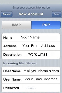 iphone email setup